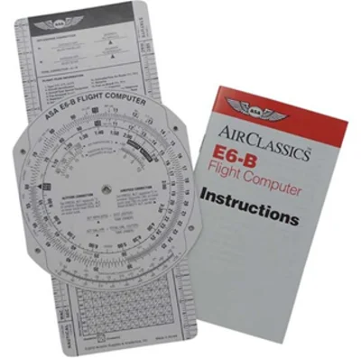 Computador de vuelo ASA E6-B disponible en Ground Instructor Perú